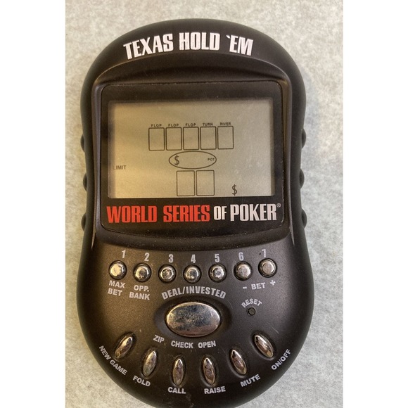 EXCALIBUR TEXAS HOLD' EM WORLD SERIES OF POKER hand held game - Picture 1 of 2